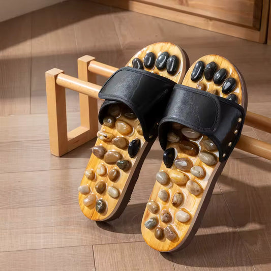 WellioLab acupressure massage slippers with textured footbeds